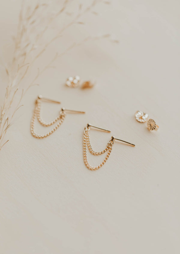 Demi Double Swing Studs