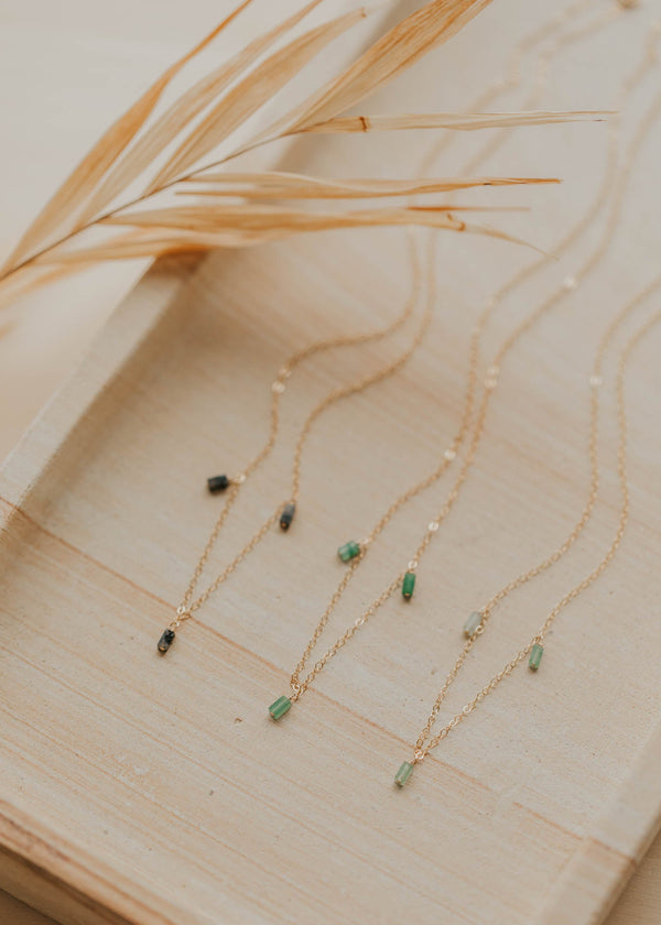 Seafoam Gemma Trio Necklace